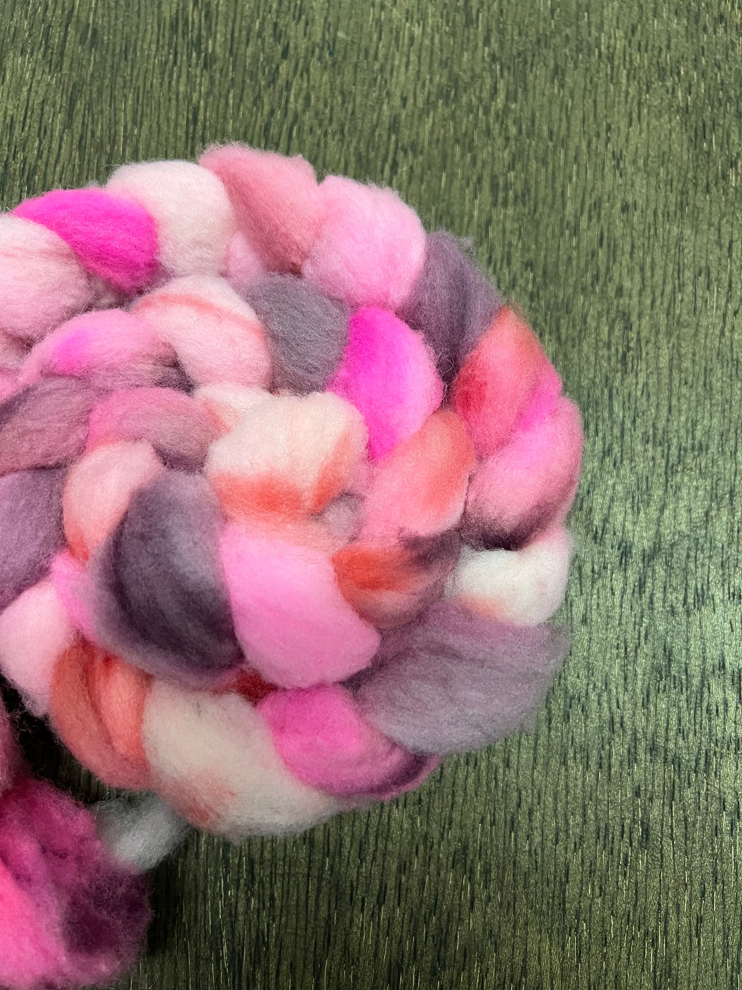 Hand Dyed Spinning Fibre SNACK Alberta Targhee NON Superwash Wool