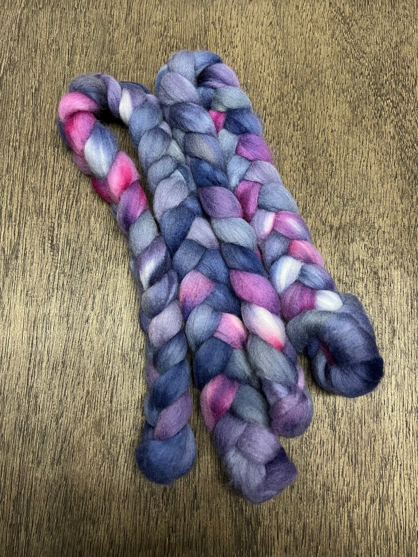 INTERGALLACTIC Hand Dyed Spinning Fibre Corriedale Cross Roving Non Superwash