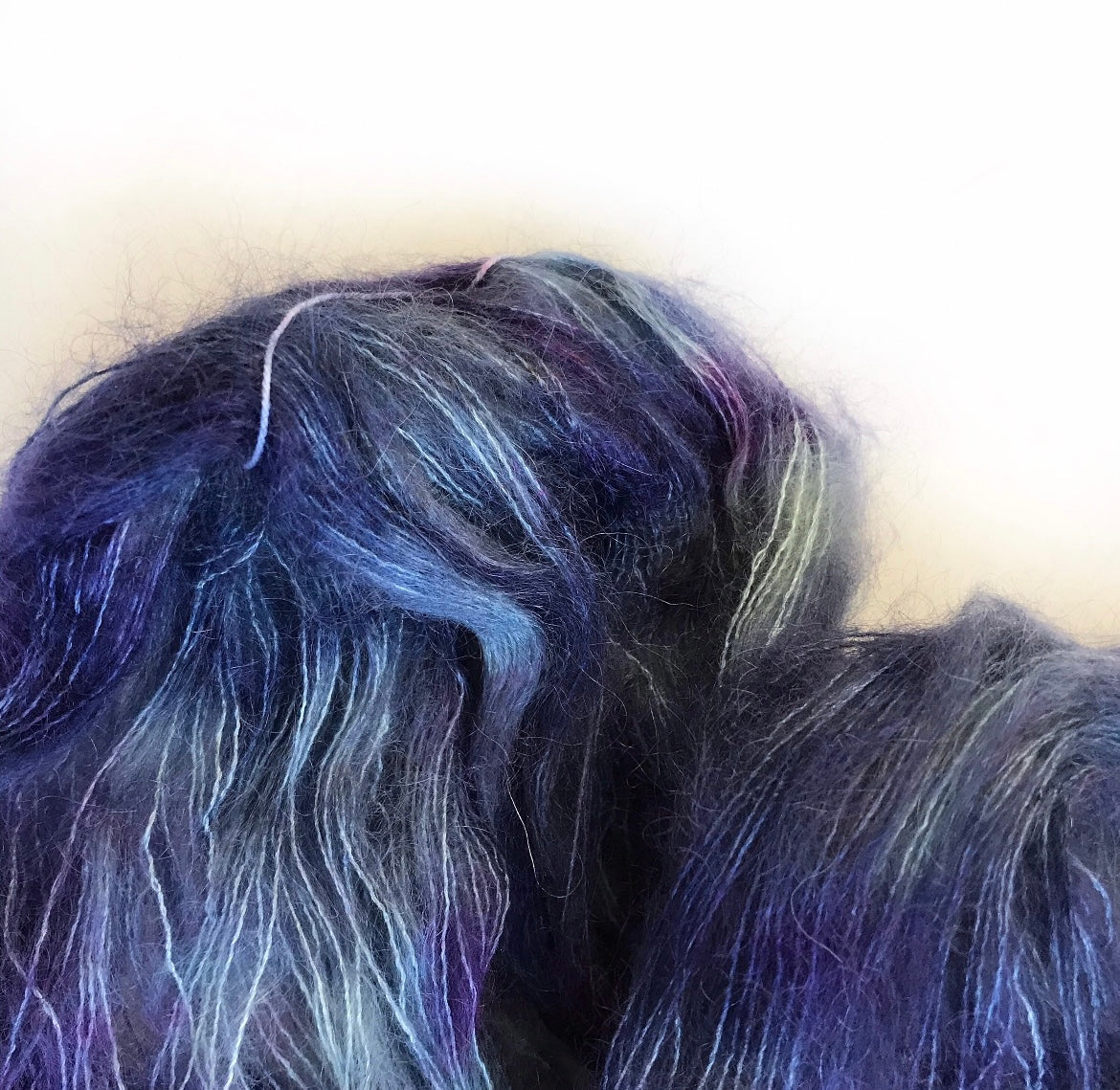 SORCERER’S APPRENTICE - Blue Black Purple Variegated Mohair