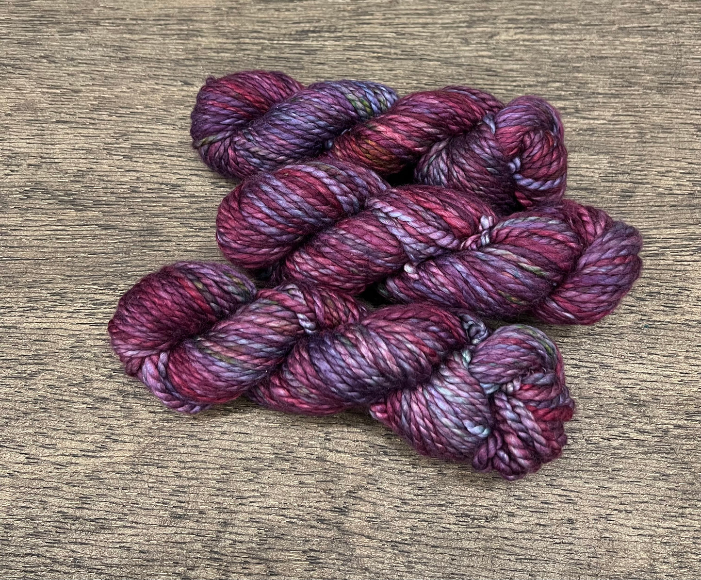 NORTHERN TOWN - Pink Purple Blue Green Variegated Chunky 100g