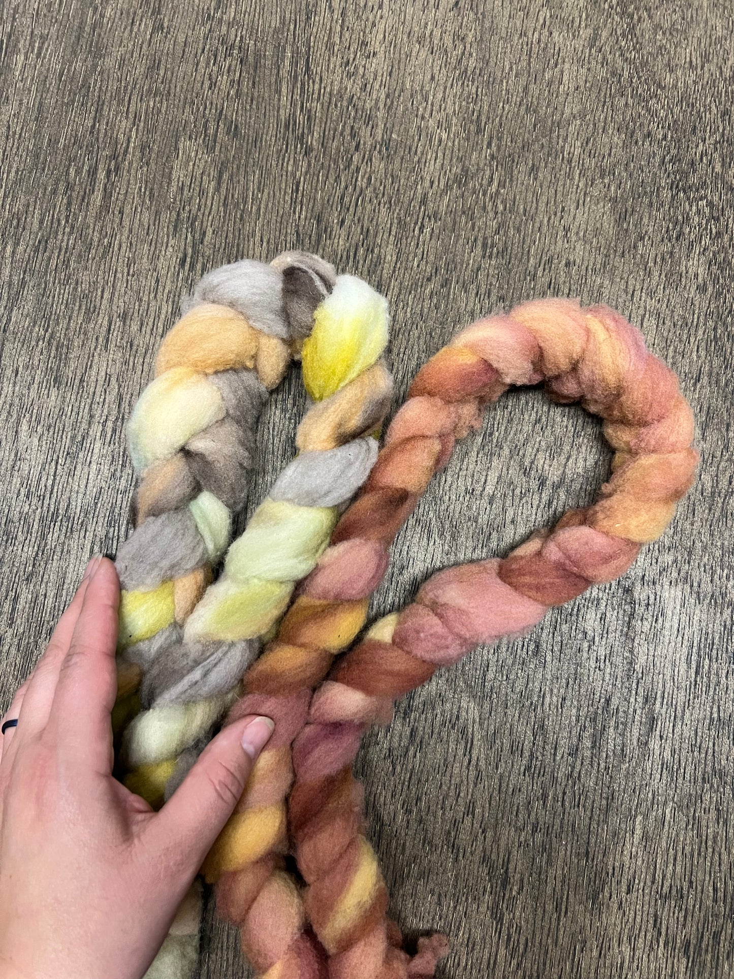 Hand Dyed Spinning Fibre Alberta Targhee NON Superwash Wool 50 gram or 100 gram