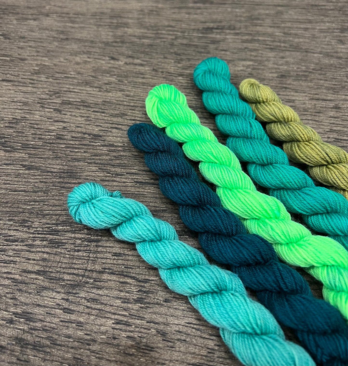 Micro Mini Skein Set - GREENS