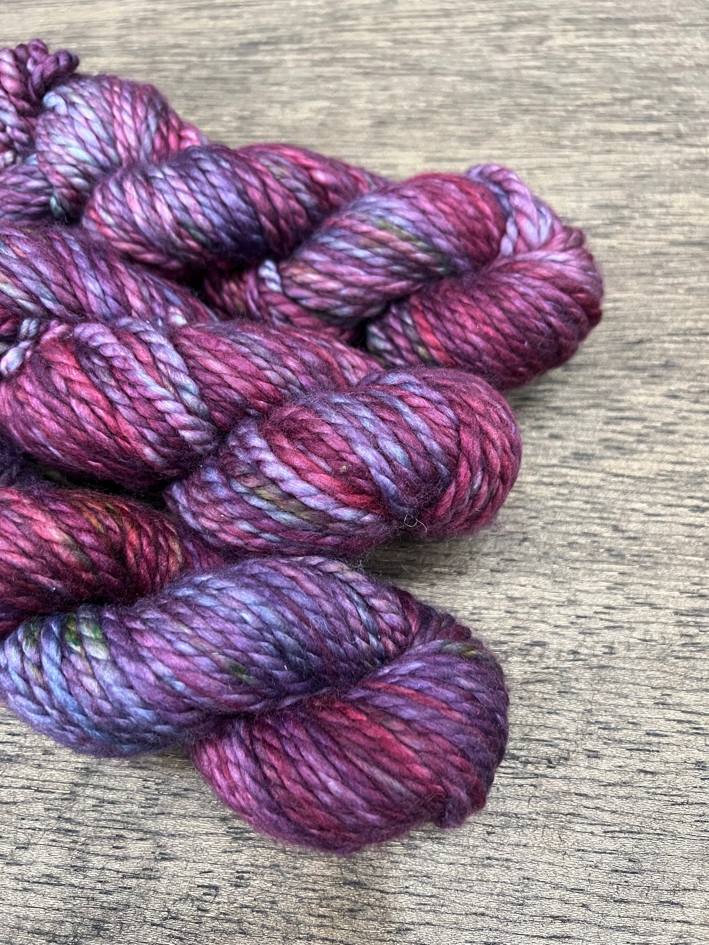 NORTHERN TOWN - Pink Purple Blue Green Variegated Chunky 100g