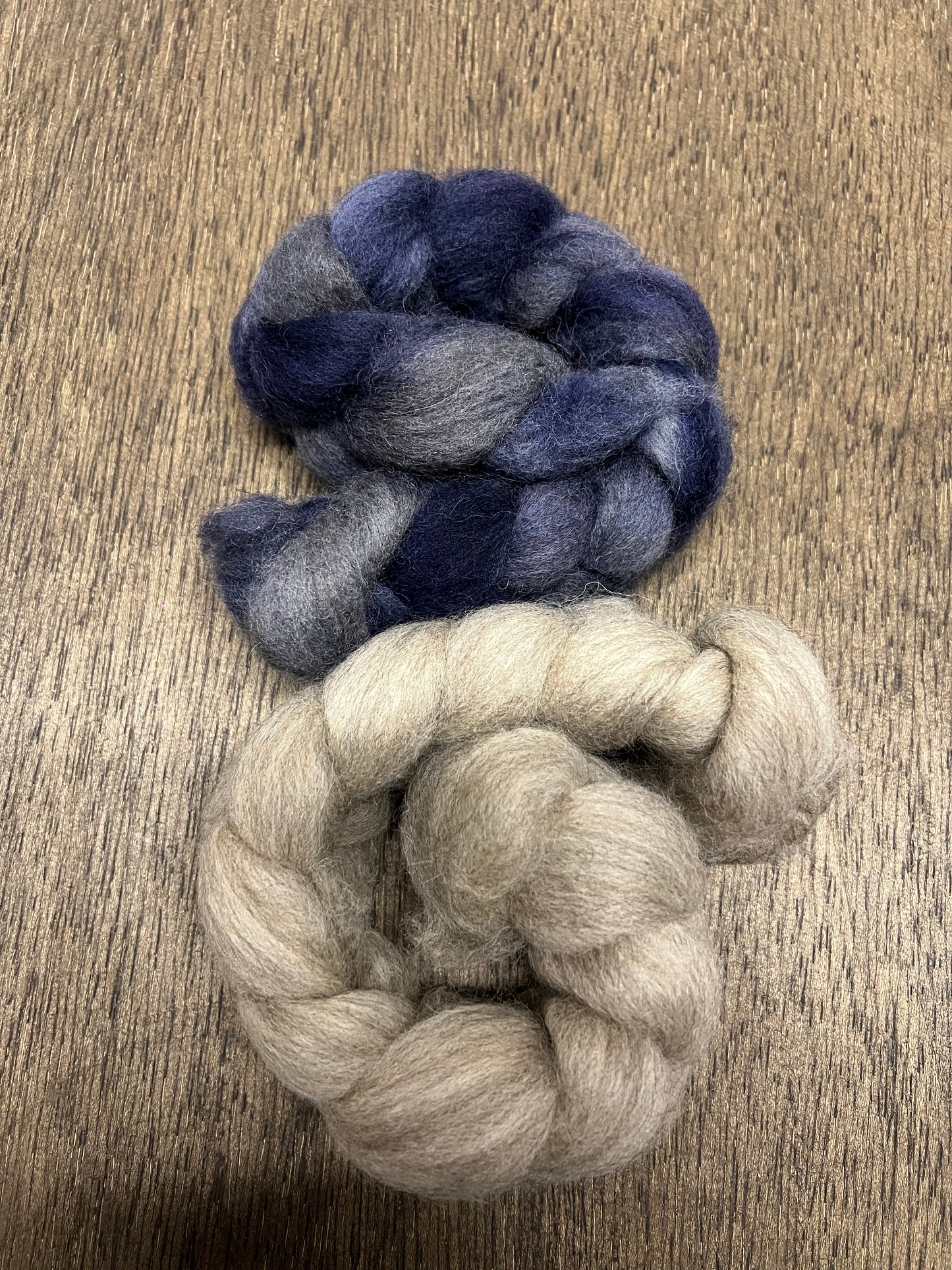 Hand Dyed Spinning Fibre Corriedale Cross Roving Non Superwash 2x50 grams