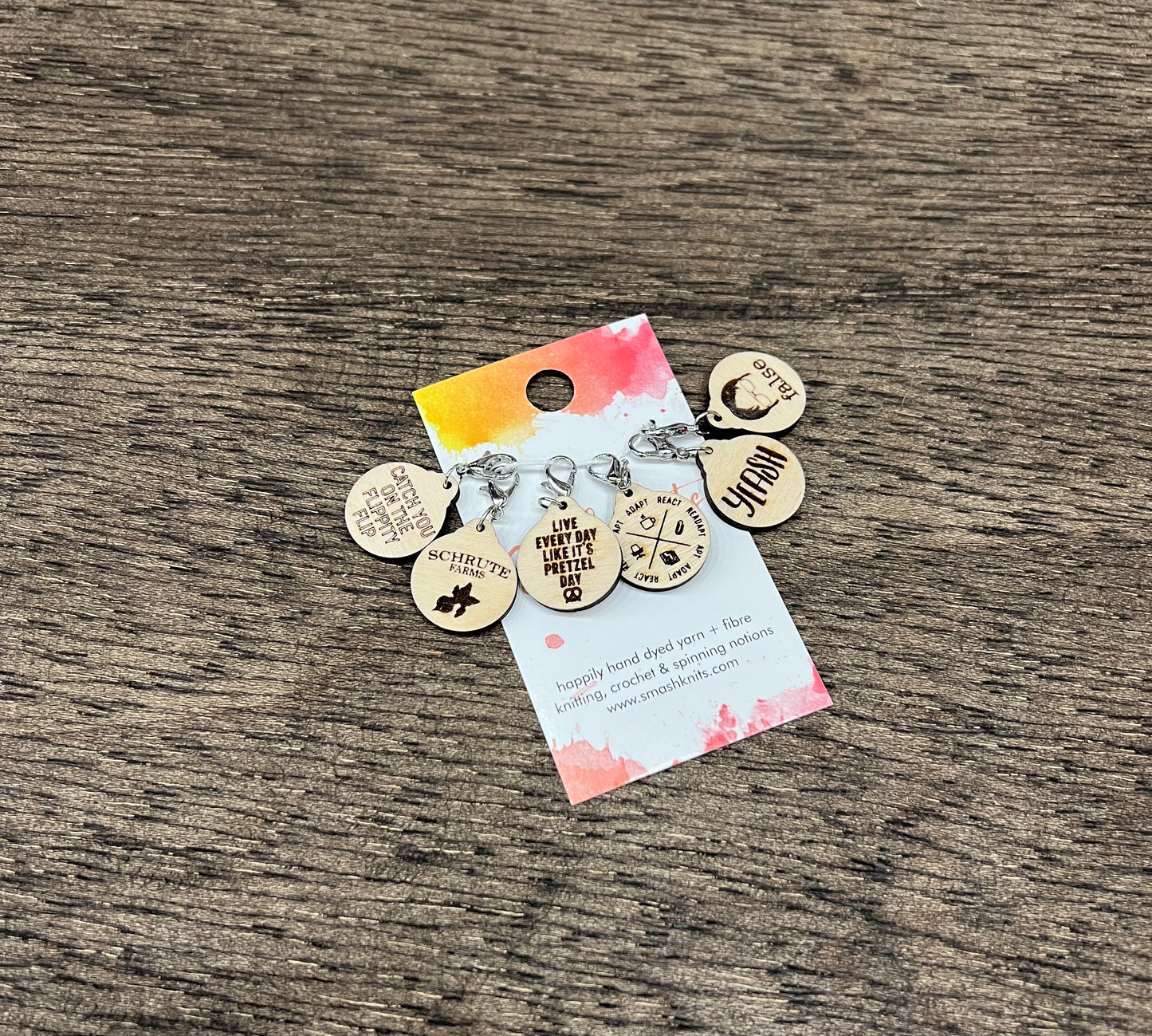 The Office inspired Stitch Marker Set