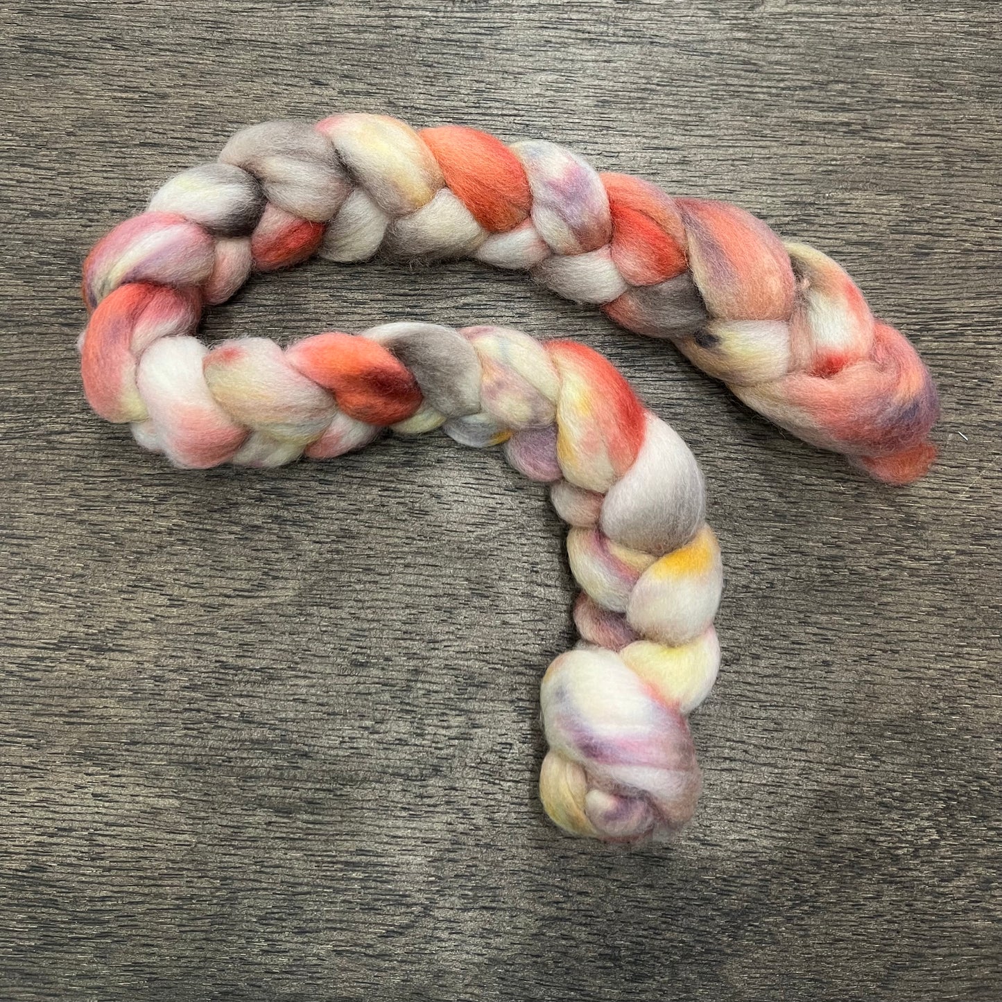 ANTIQUED Hand Dyed Spinning Fibre NON Superwash Wool with Nylon