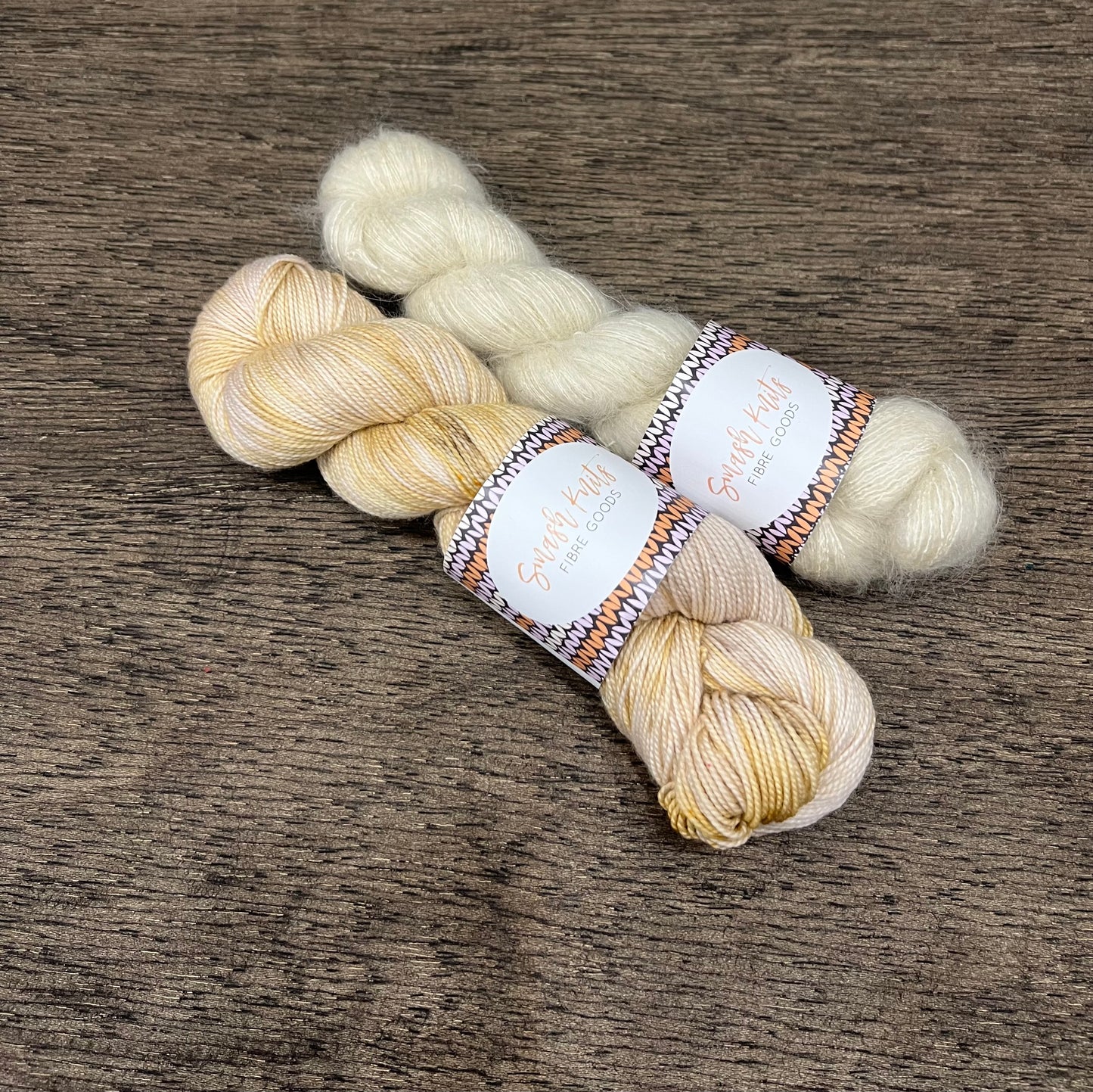 2 Skein Shawl Set - Neutrals Mohair Fingering