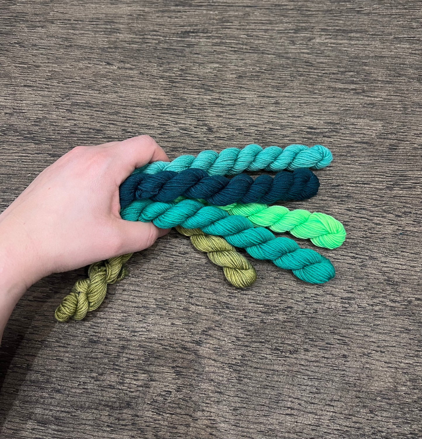 Micro Mini Skein Set - GREENS