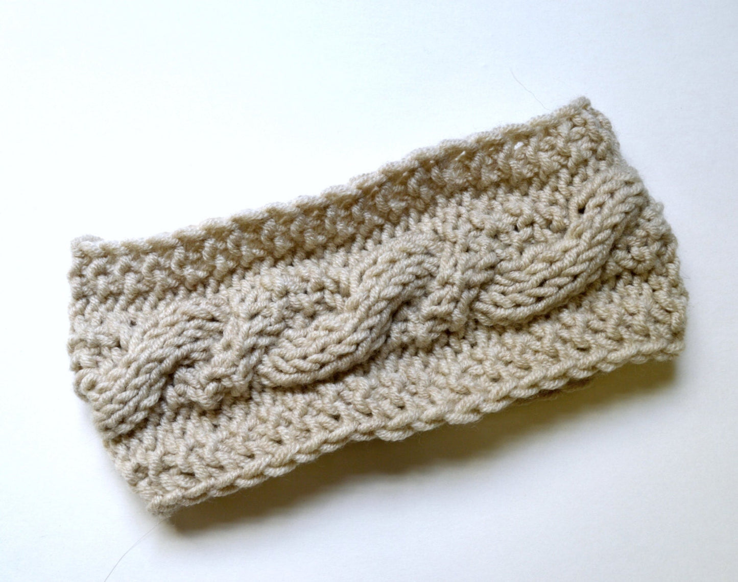 Ebby Headwrap Knitting Pattern: Cable Knit Earwarmer (PDF Pattern)