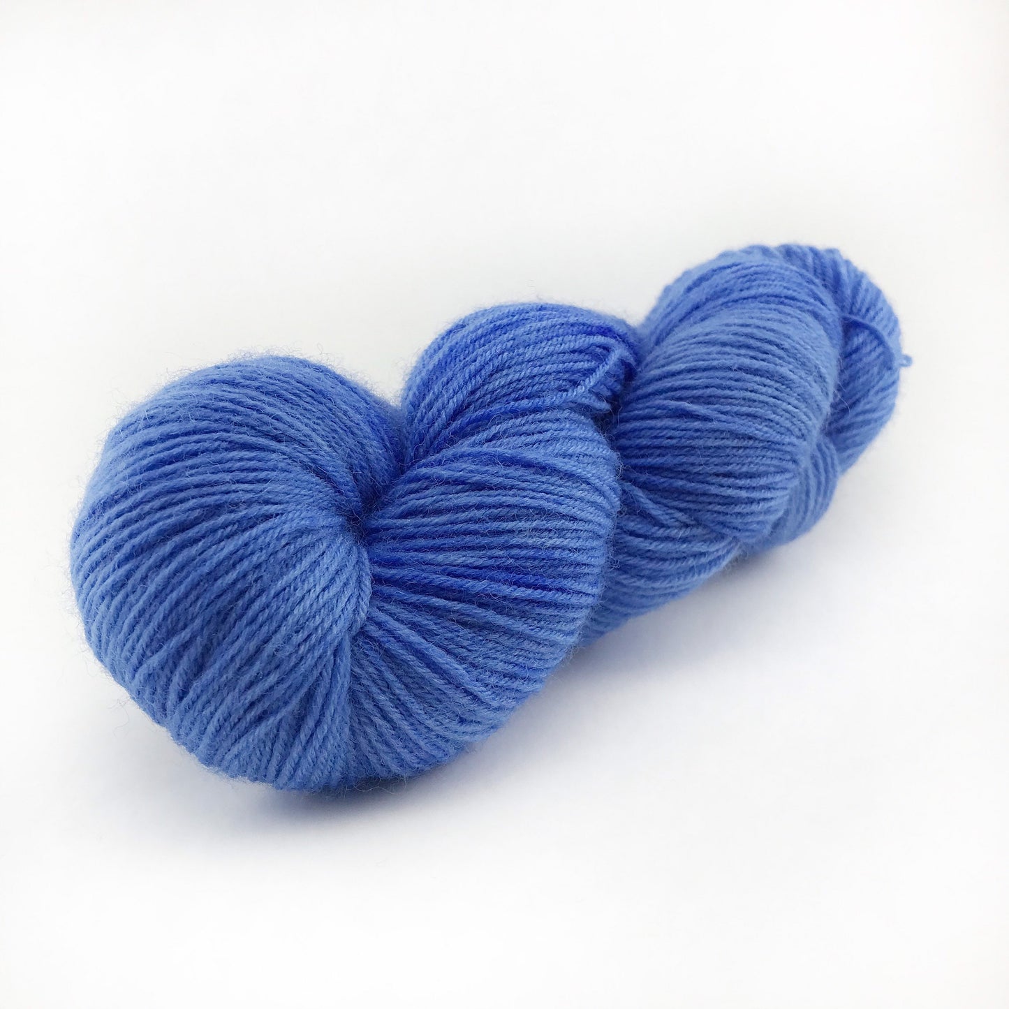 Hand Dyed Yarn “CLEAR LAKE” Blue Tonal SW Merino Fingering Sock Yarn, Ready to Ship 100g 437 yards