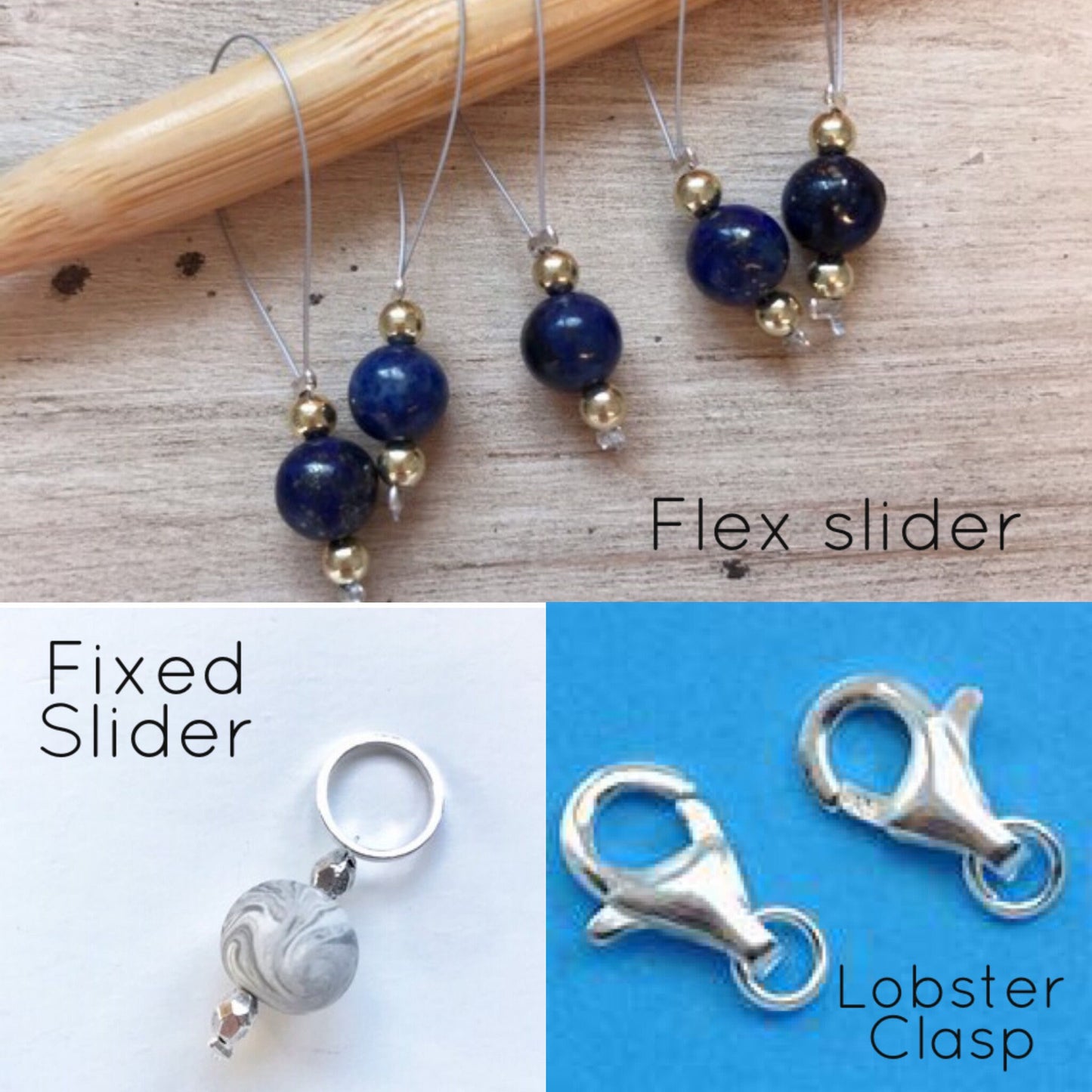 Wooden Stitch Marker Set Schitt’s Creek Inspired Punny Knitting and Crochet Tools