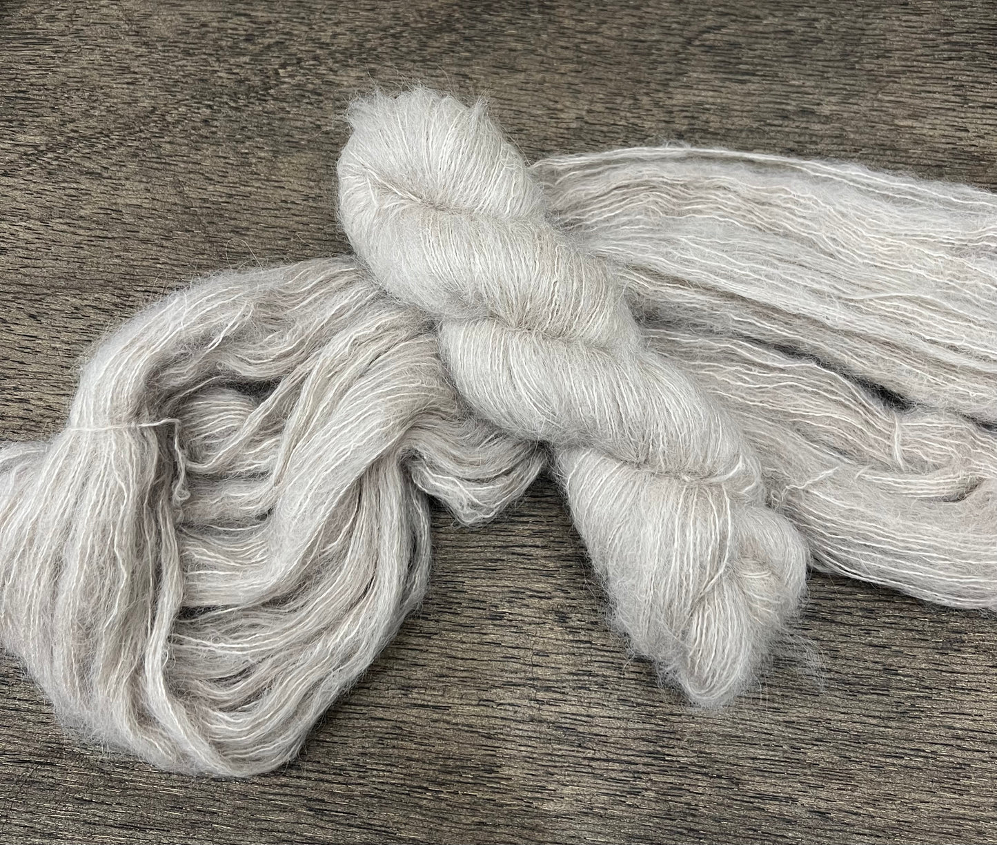 GREIGE- Light Beige Grey Cream Neutral Tonal Suri Fingering