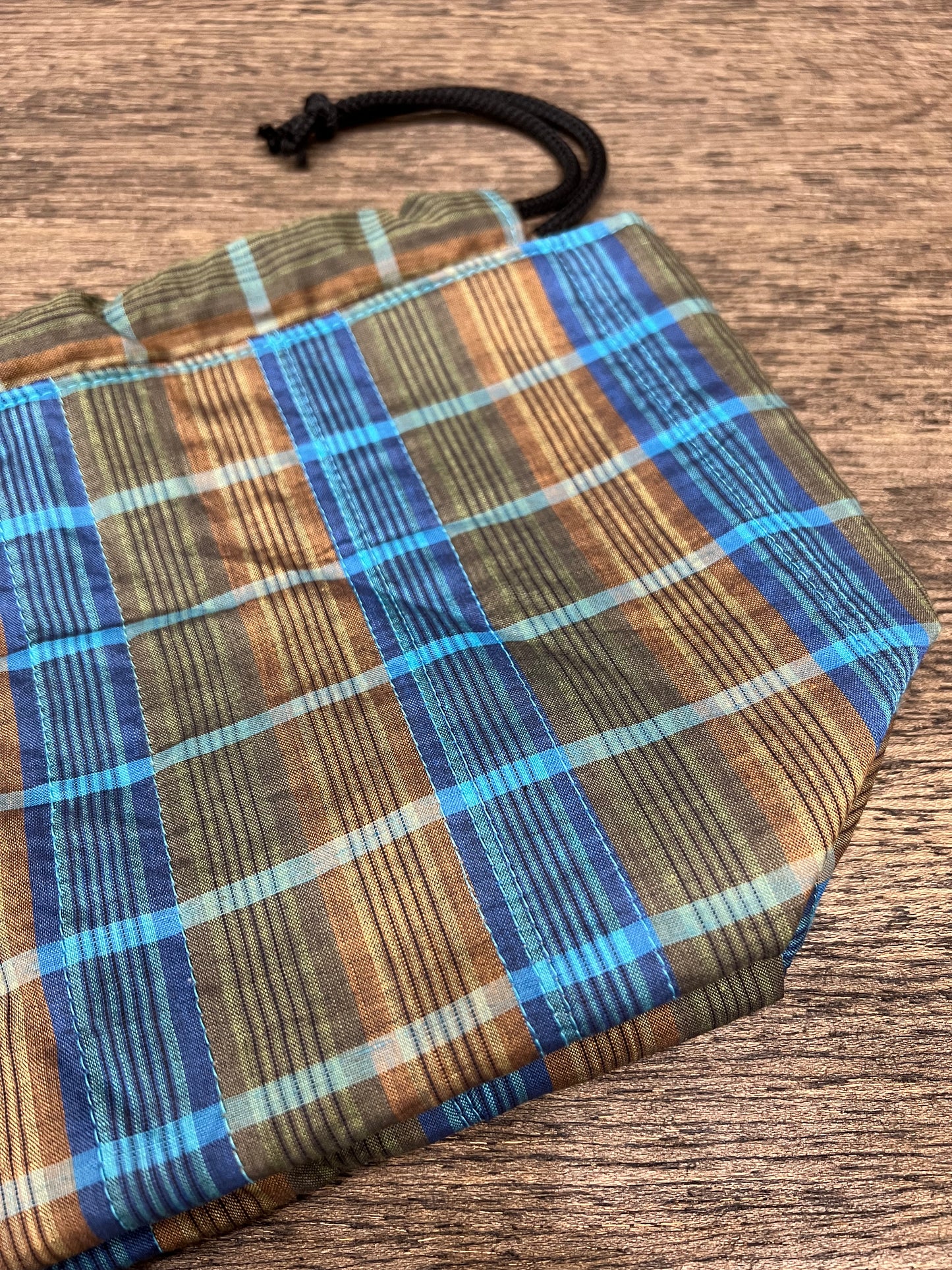 Quilted Cotton Canvas Drawstring Project Bag