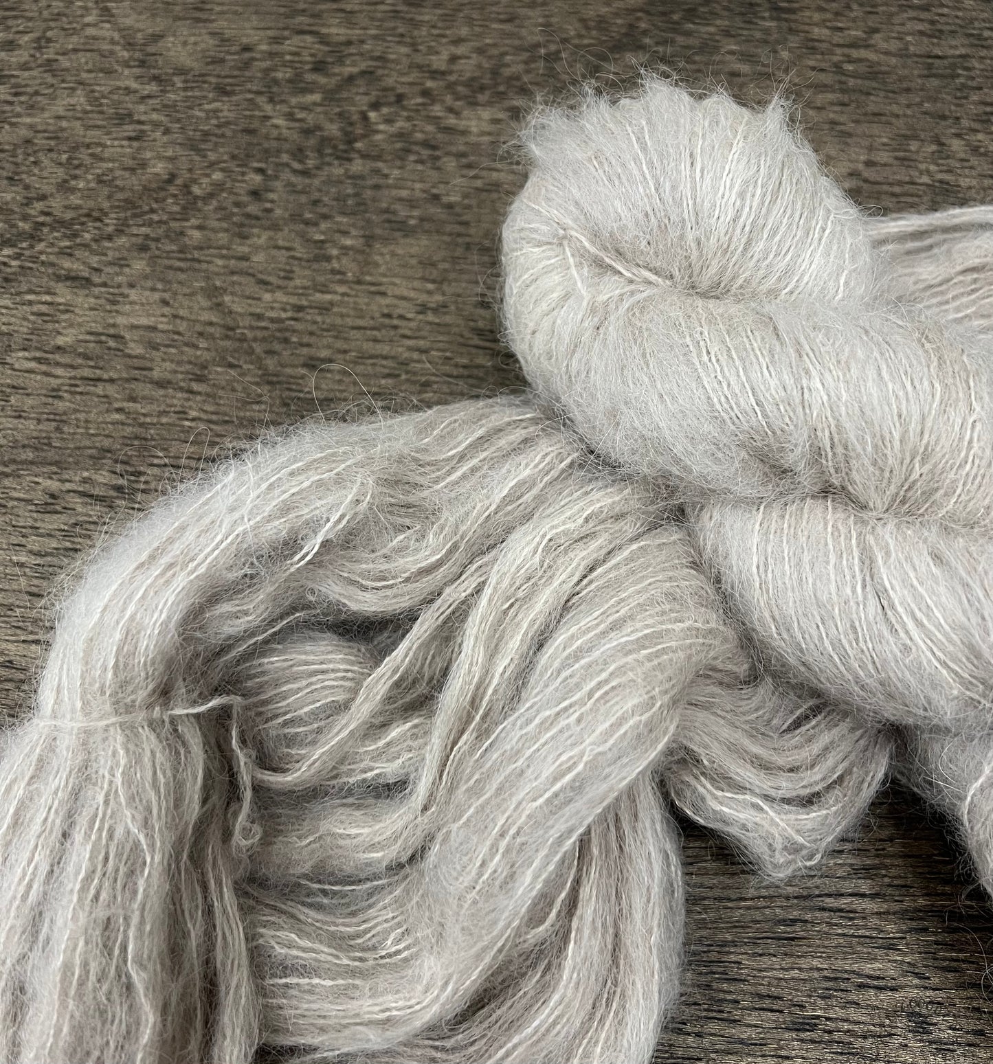 GREIGE- Light Beige Grey Cream Neutral Tonal Suri Fingering