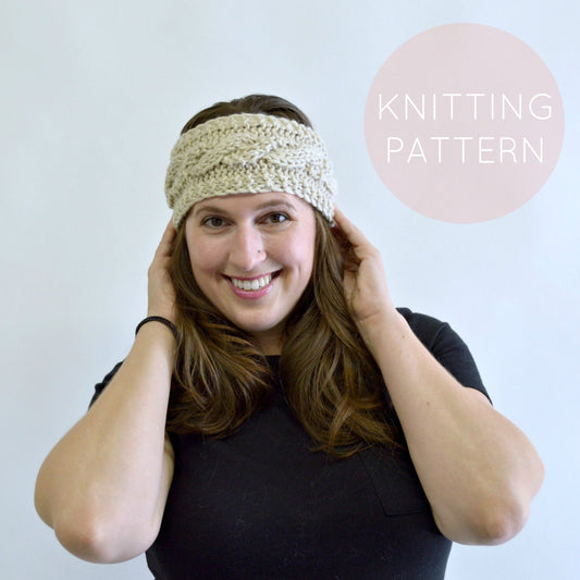 Instant Download Knitting Pattern - Womens Earwarmer Pattern Knit Earwarmer Pattern  Knit Headwrap Pattern Knit Turban Womens Accessories