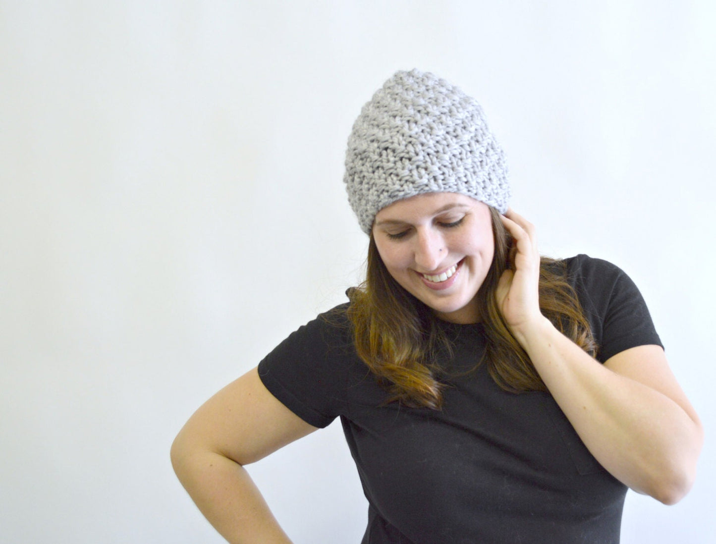 Instant Download Knitting Pattern - Womens Hat Pattern - Knit Slouch Hat Pattern - Slouch Hat Pattern Unisex Hat Pattern Knit Hat Pattern