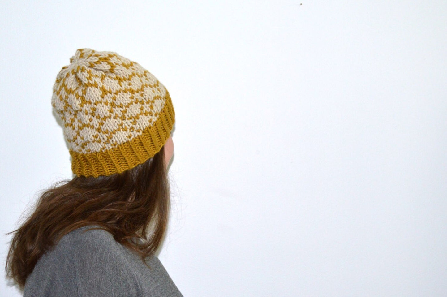 Instant Download Knitting Pattern Womens Hat Pattern Fair Isle Hat Pattern Hat Pattern Knit Pompom Hat Pattern Womens Accessories