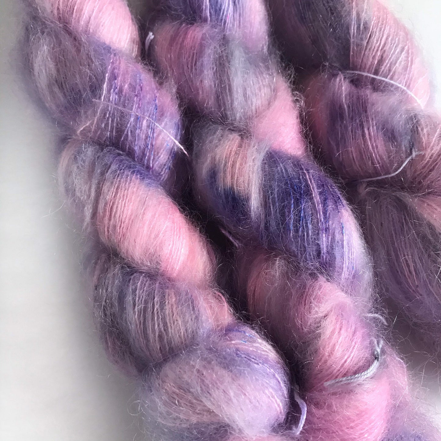 JEM - Pink Purple Black Superkid Mohair Mulberry Silk