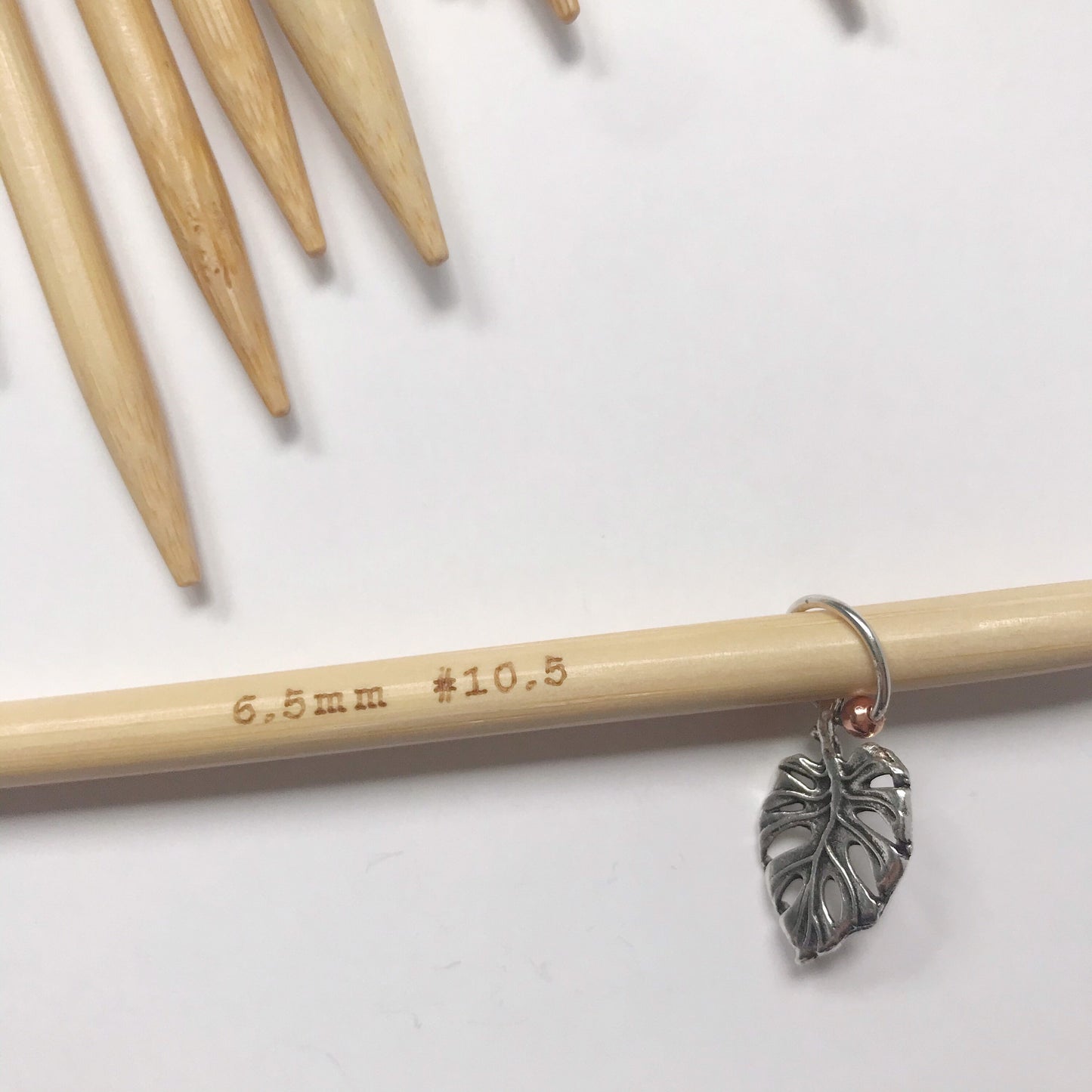 Monstera Leaf Stitch Marker