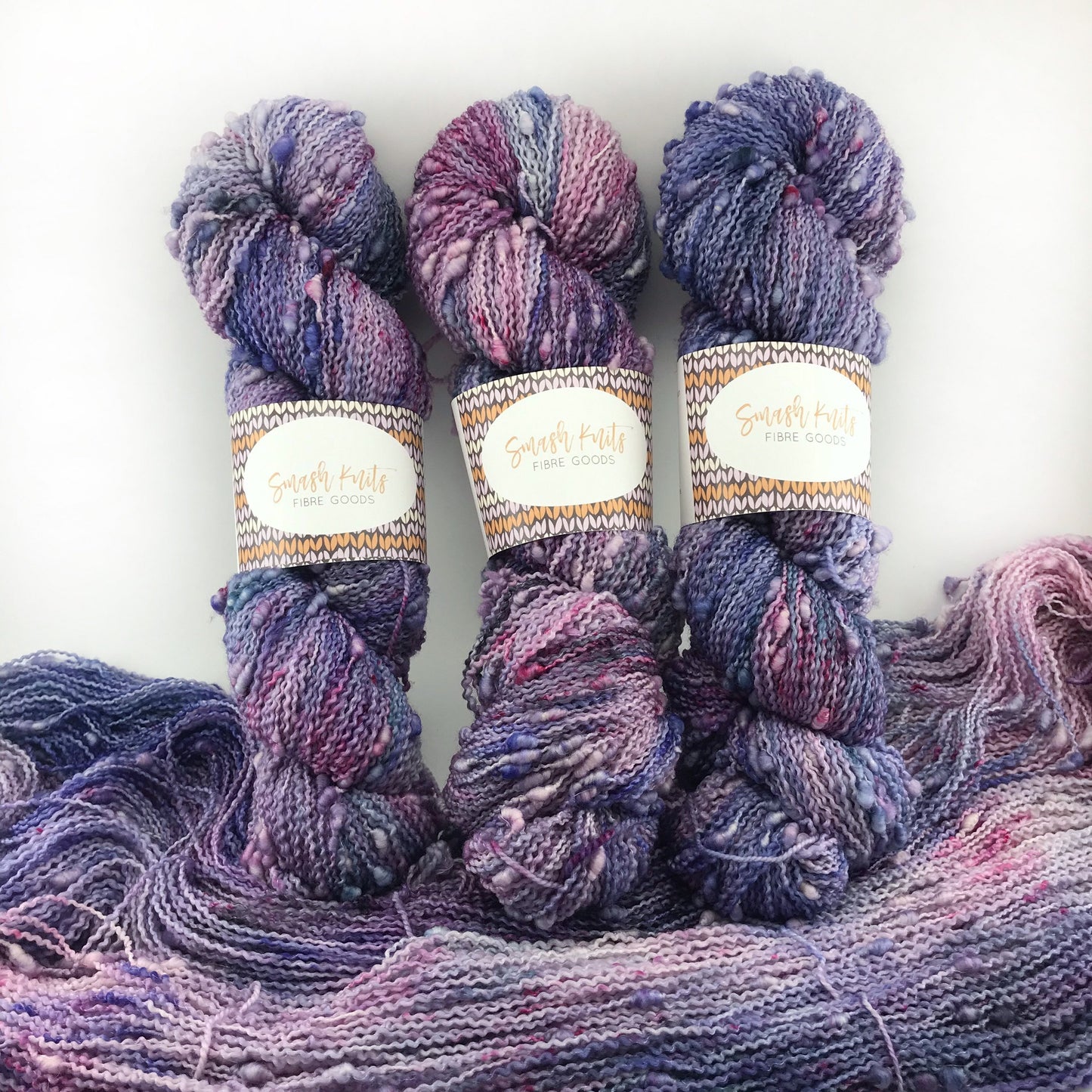 NEVERENDING STORY - Purple Pink Blue Speckled Slub