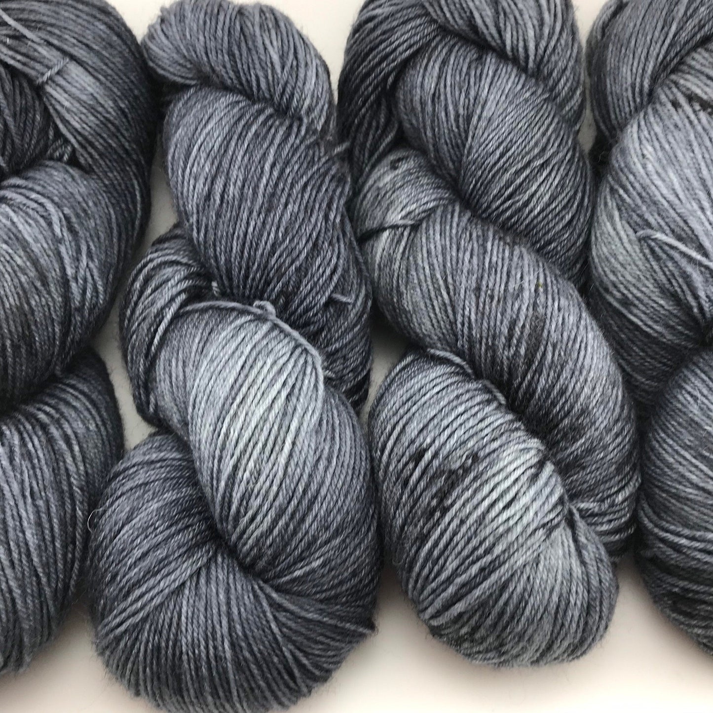 SKIES ARE GREY - Tonal Grey Black DK or WORSTED