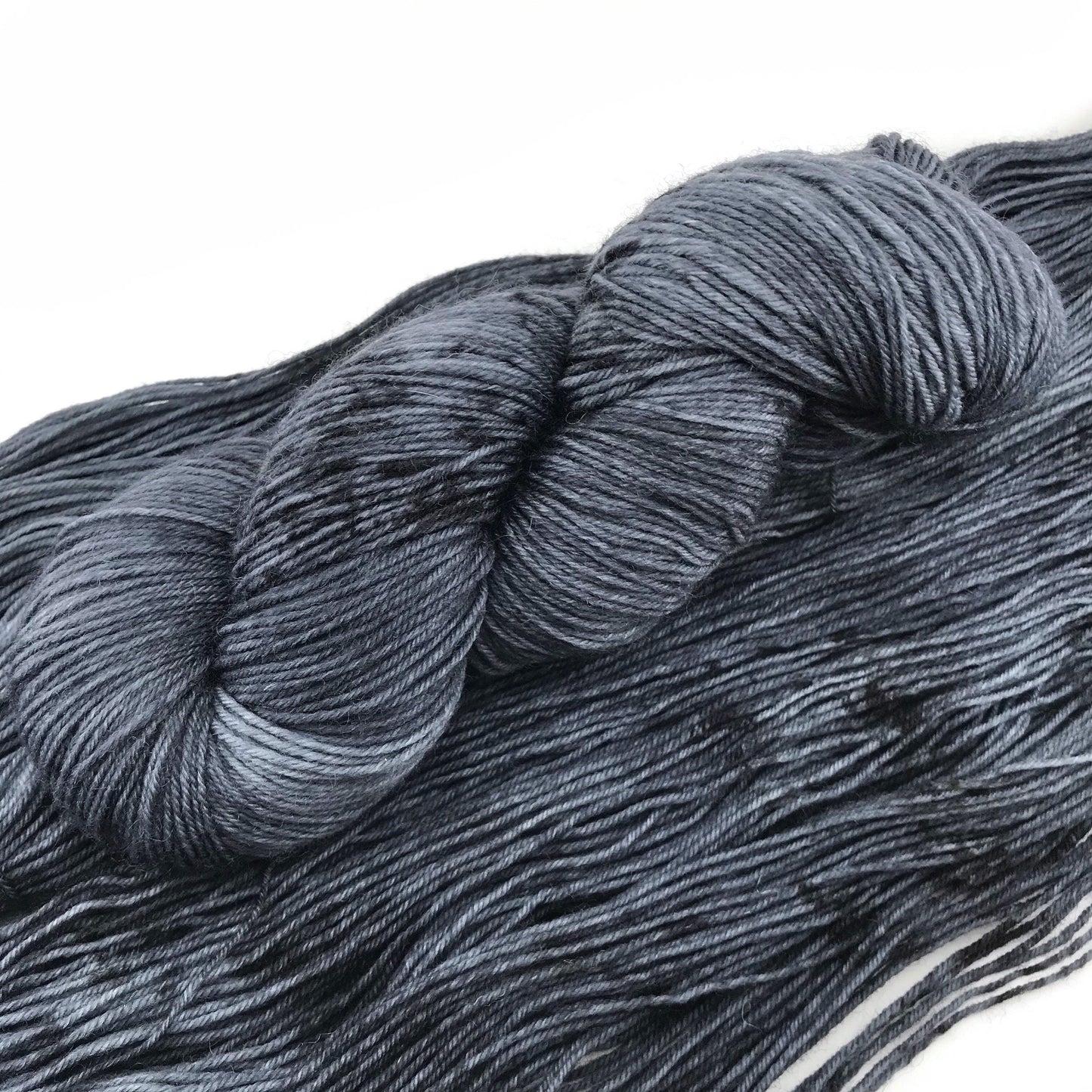 SKIES ARE GREY - Tonal Grey Black DK or WORSTED