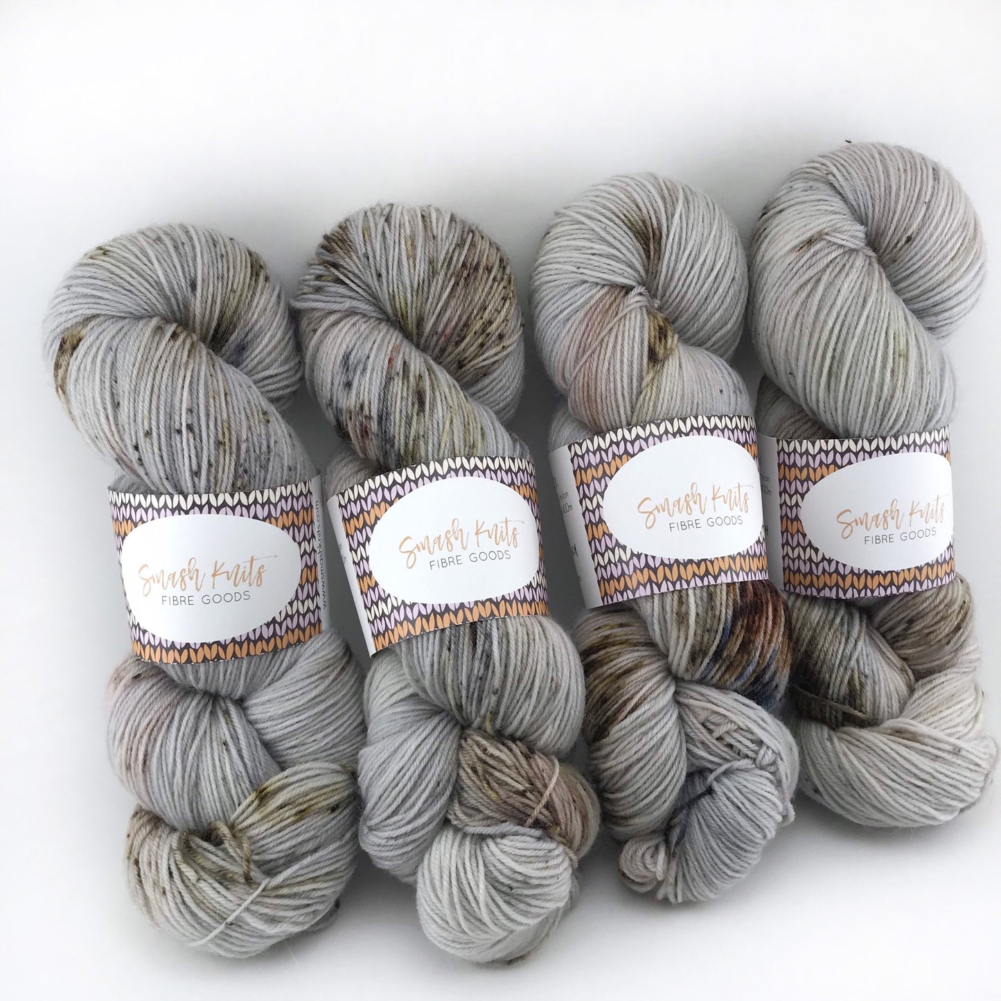 LAND OF THE SILVER BIRCH - Grey Brown Speckled Neutral SS