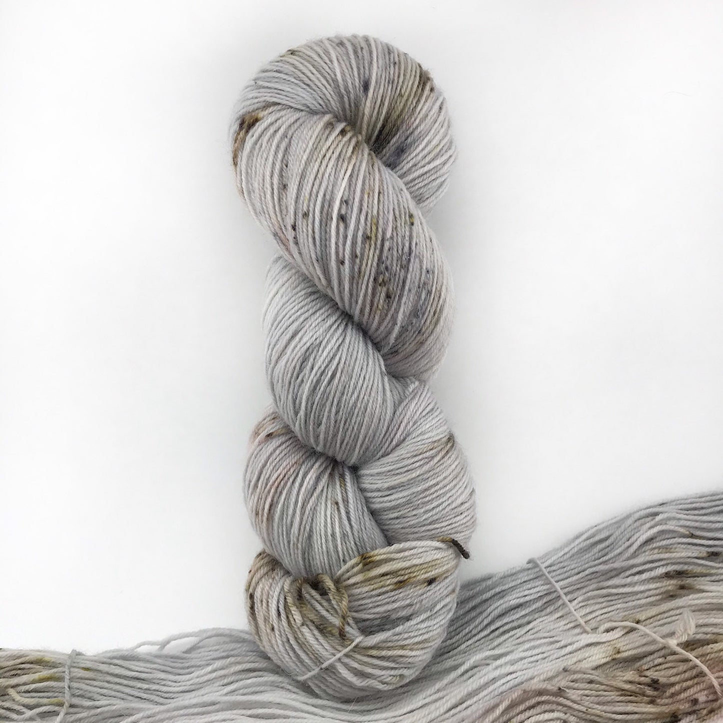 LAND OF THE SILVER BIRCH - Grey Brown Speckled Neutral SS