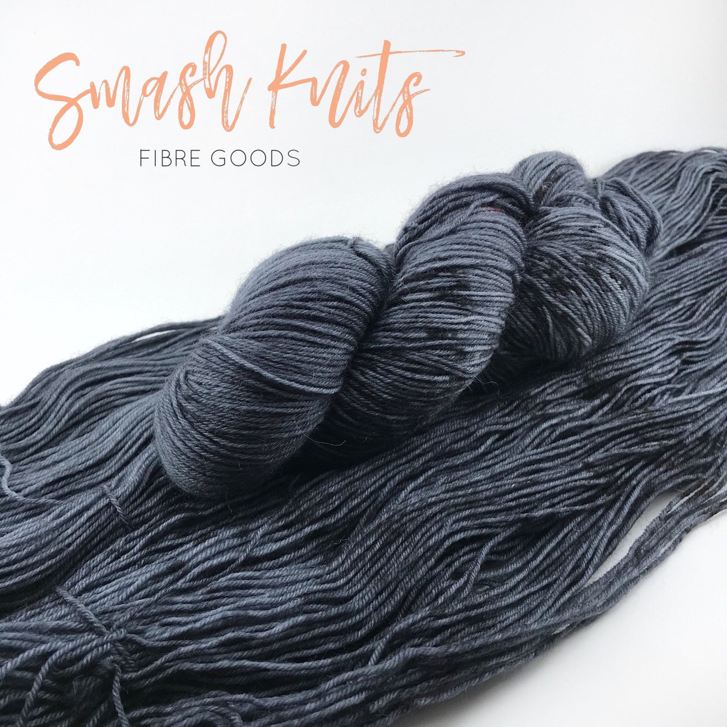 SKIES ARE GREY - Tonal Grey Black DK or WORSTED