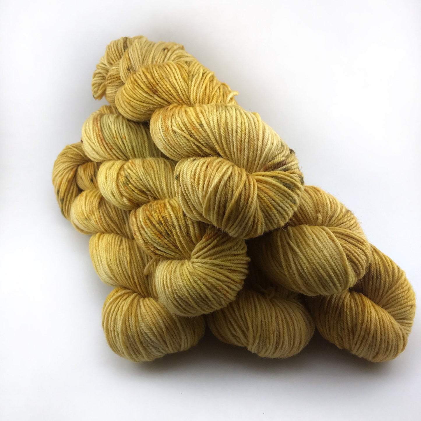 SUNFLOWER - Yellow Gold Brown Non Superwash Wool