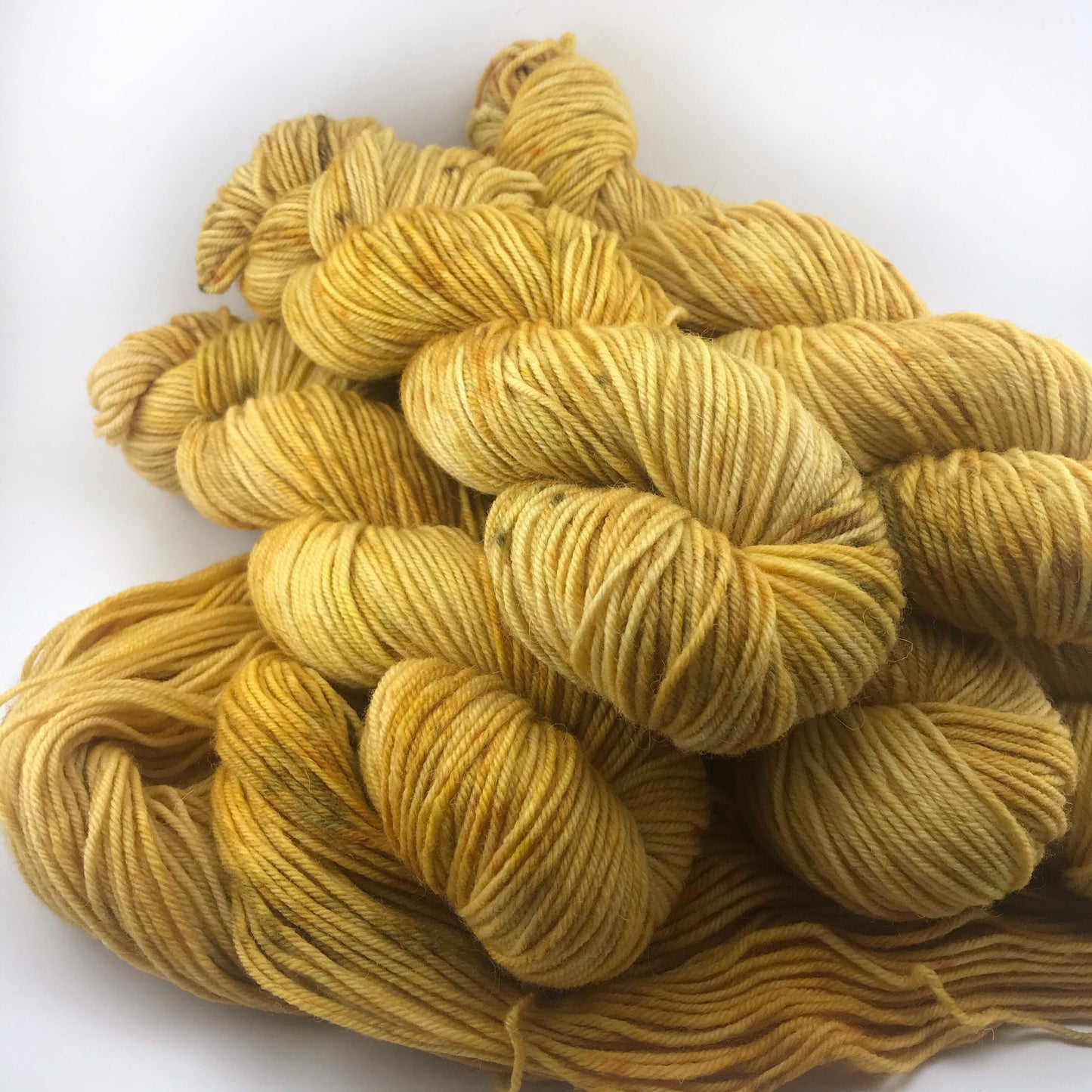 SUNFLOWER - Yellow Gold Brown Non Superwash Wool