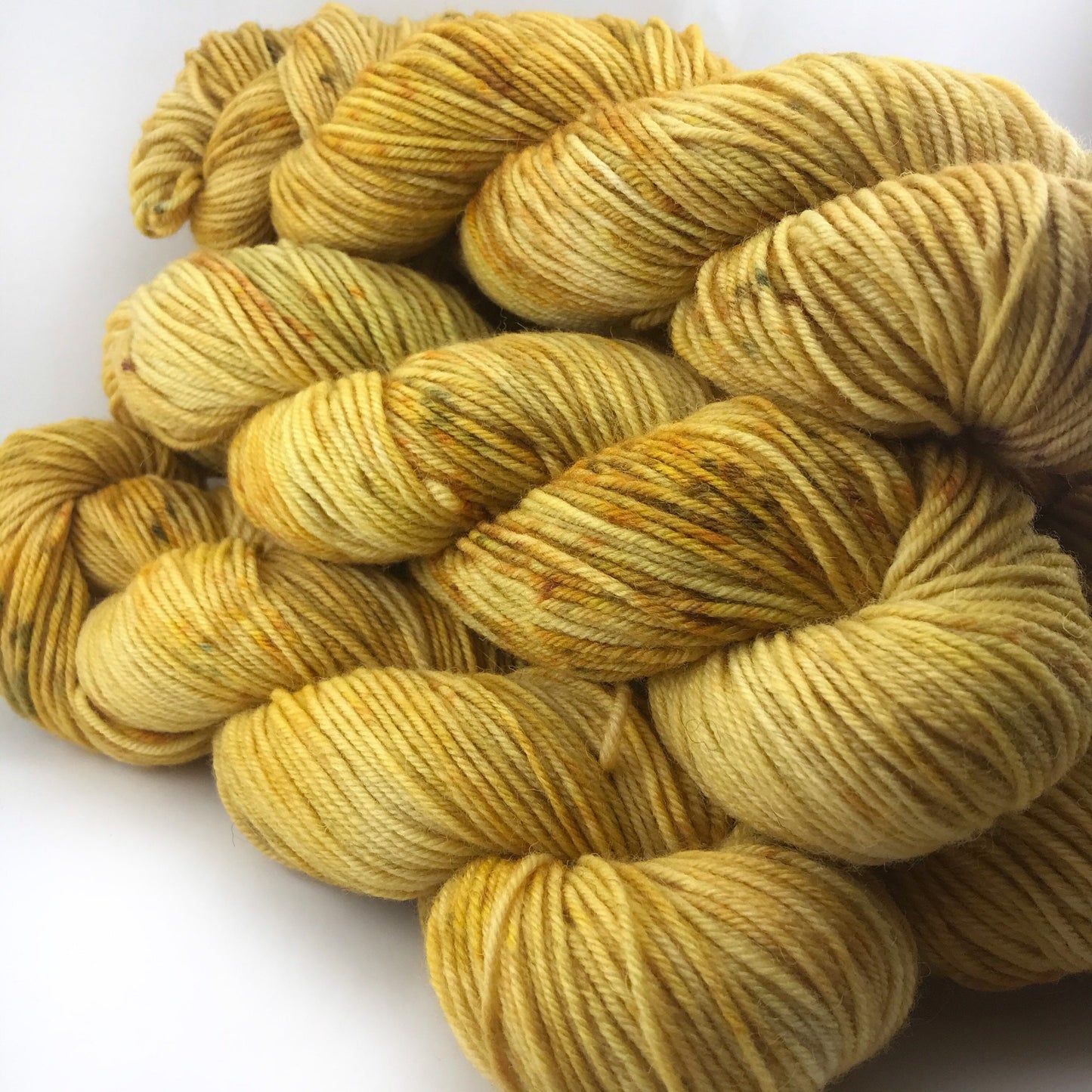 SUNFLOWER - Yellow Gold Brown Non Superwash Wool