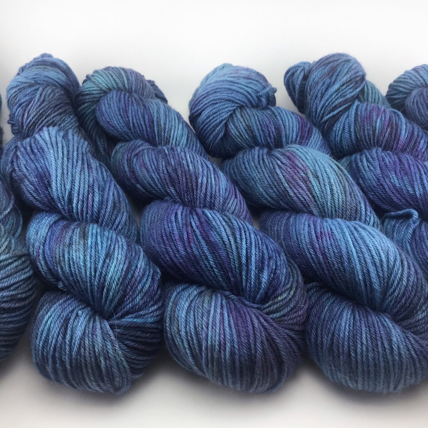 SORCERER’S APPRENTICE - Black Blue  Purple Magenta Non Superwash Wool
