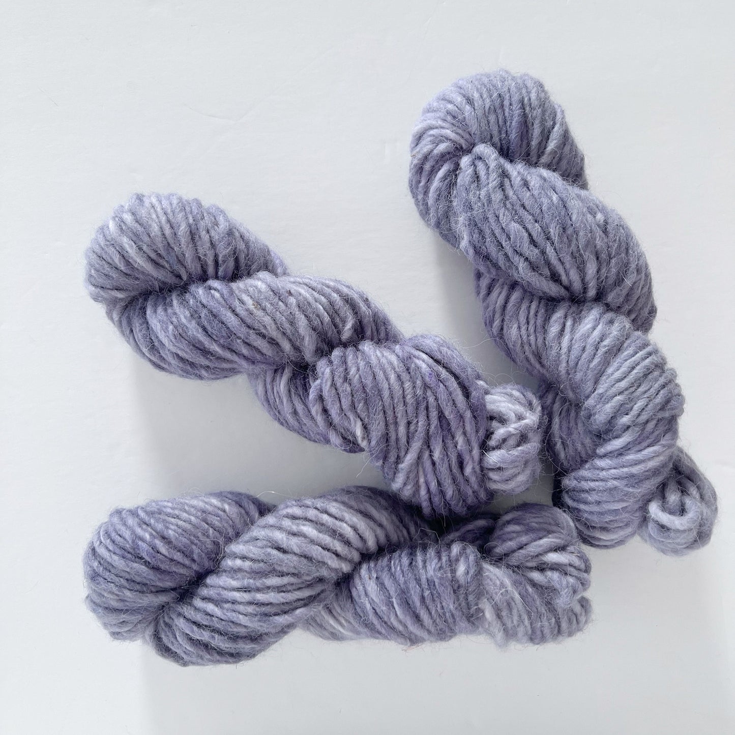 OOAK - Grey Violet Cream SUPER BULKY