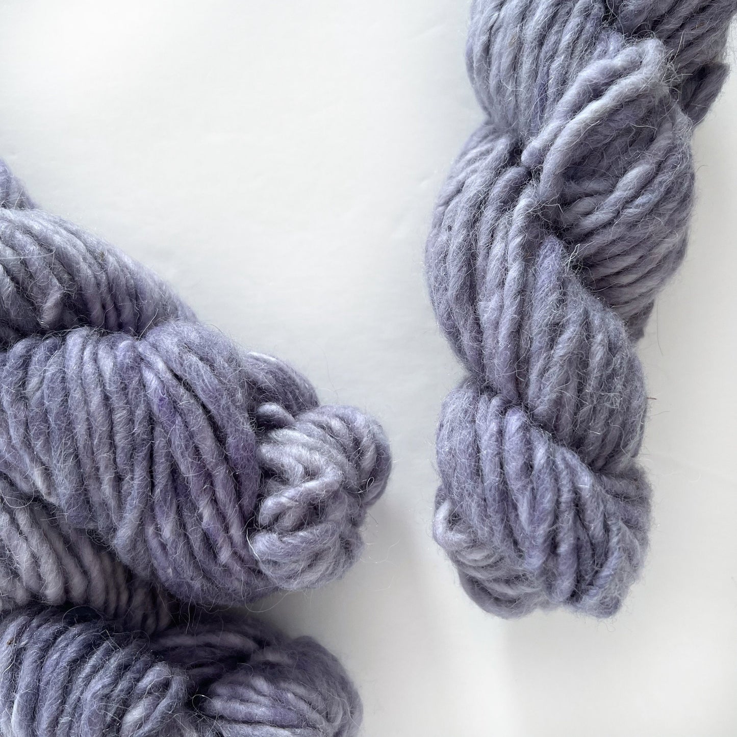 OOAK - Grey Violet Cream SUPER BULKY