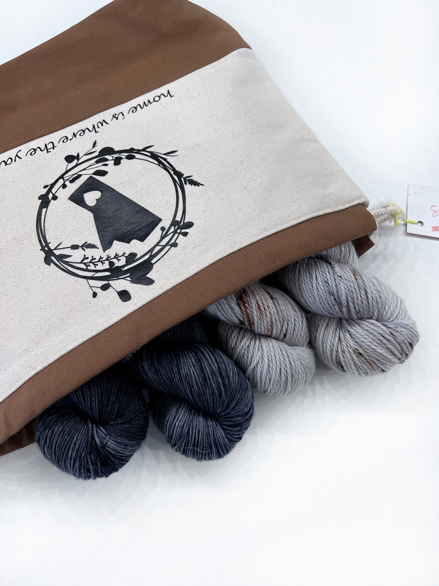 Cotton Canvas Drawstring Project Bag