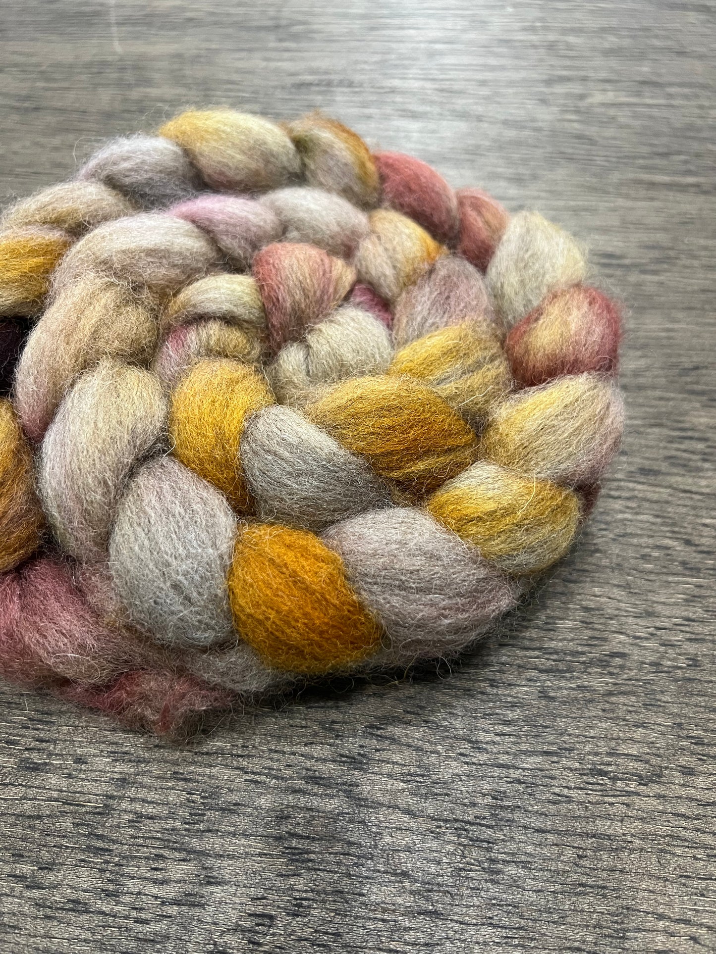 Hand Dyed Spinning Fibre Corriedale Cross Roving Non Superwash