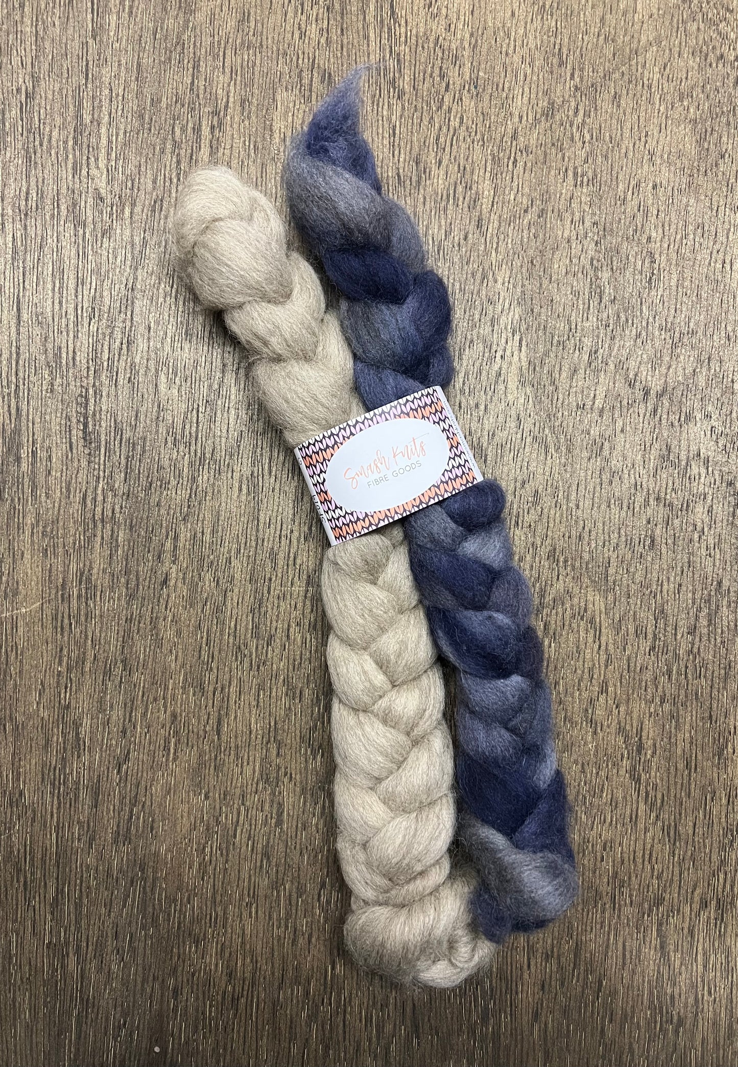 Hand Dyed Spinning Fibre Corriedale Cross Roving Non Superwash 2x50 grams