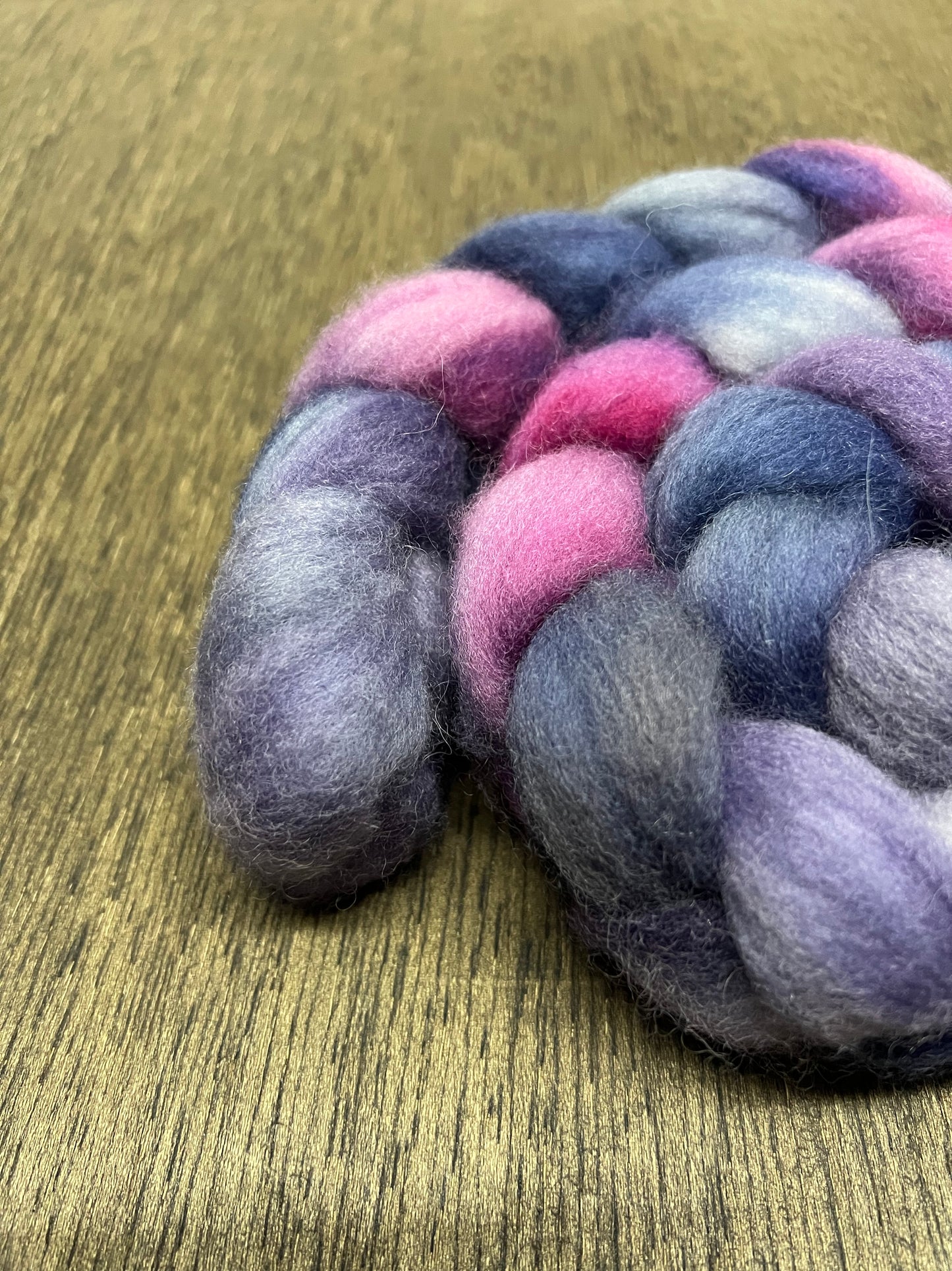 INTERGALLACTIC Hand Dyed Spinning Fibre Corriedale Cross Roving Non Superwash