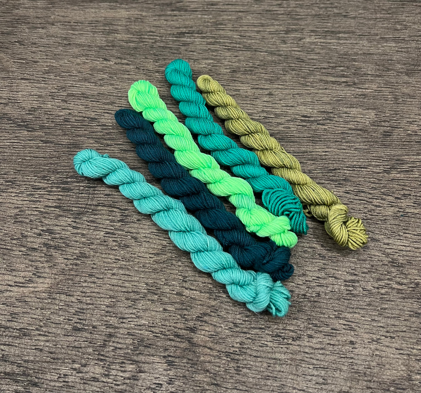 Micro Mini Skein Set - GREENS