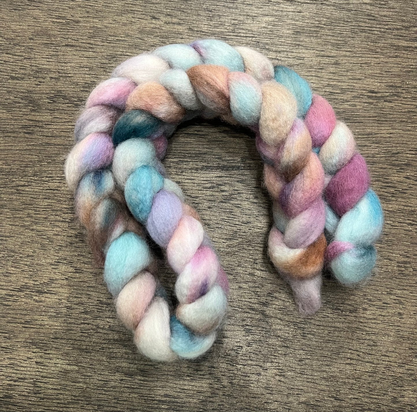 Pastels Hand Dyed Spinning Fibre BFL Top Non Superwash