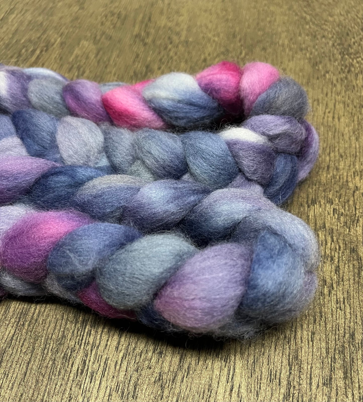 INTERGALLACTIC Hand Dyed Spinning Fibre Corriedale Cross Roving Non Superwash