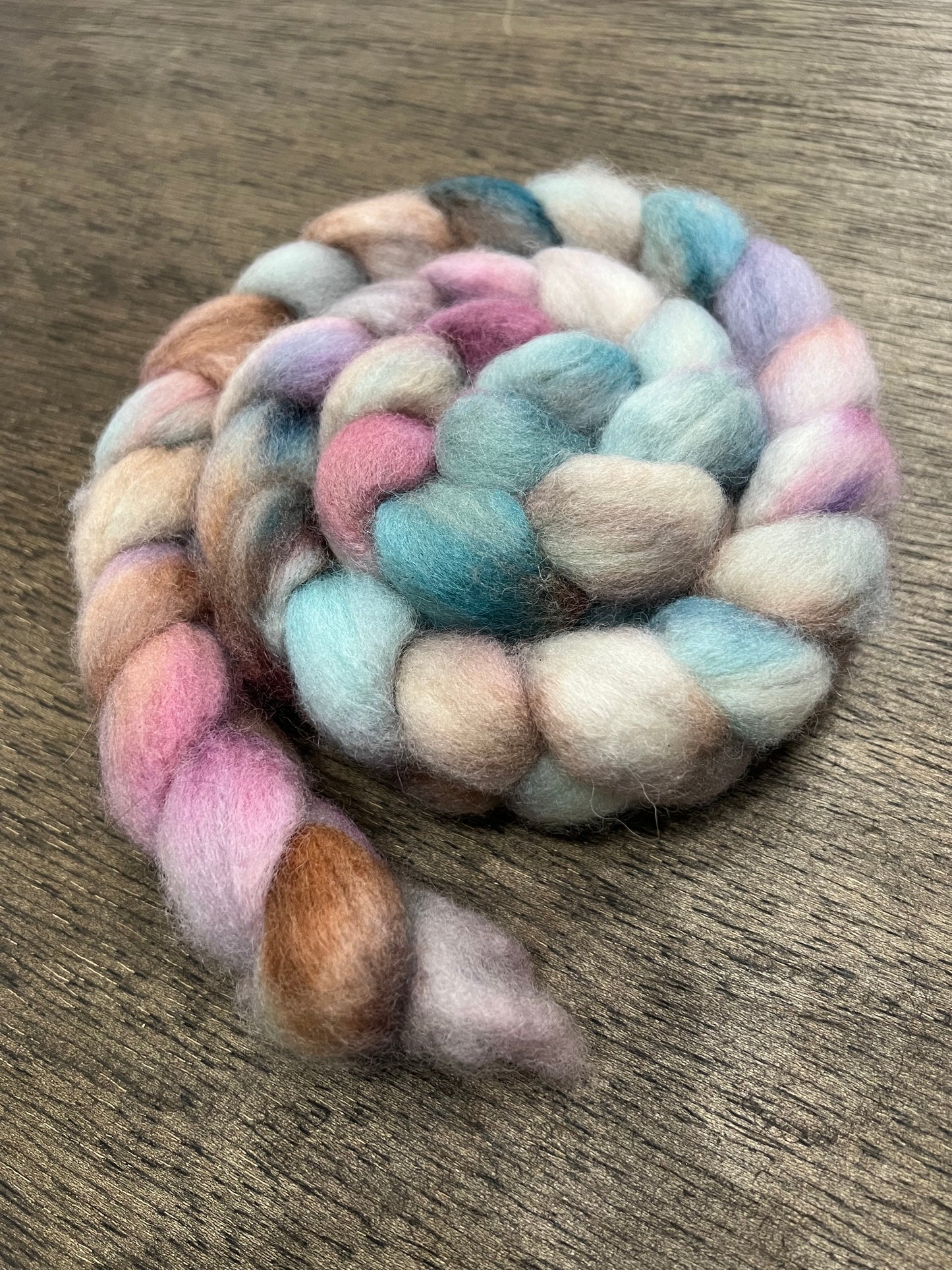 Pastels Hand Dyed Spinning Fibre BFL Top Non Superwash