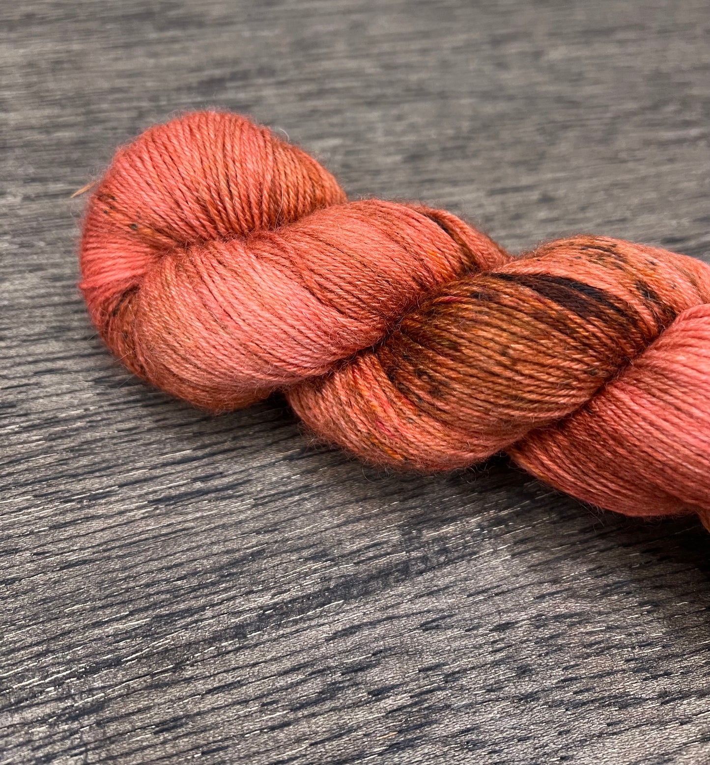 COPPERHEAD ROAD - OOPSIE! Tonal speckled cooper orange brown fingering weight SUS