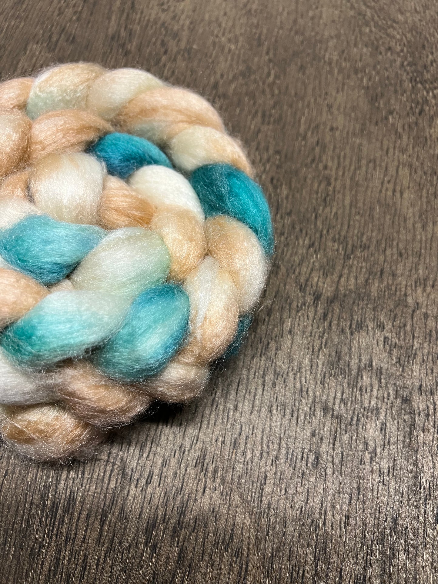 BEACH READ Hand Dyed Spinning Fibre NON Superwash Wool with Silk