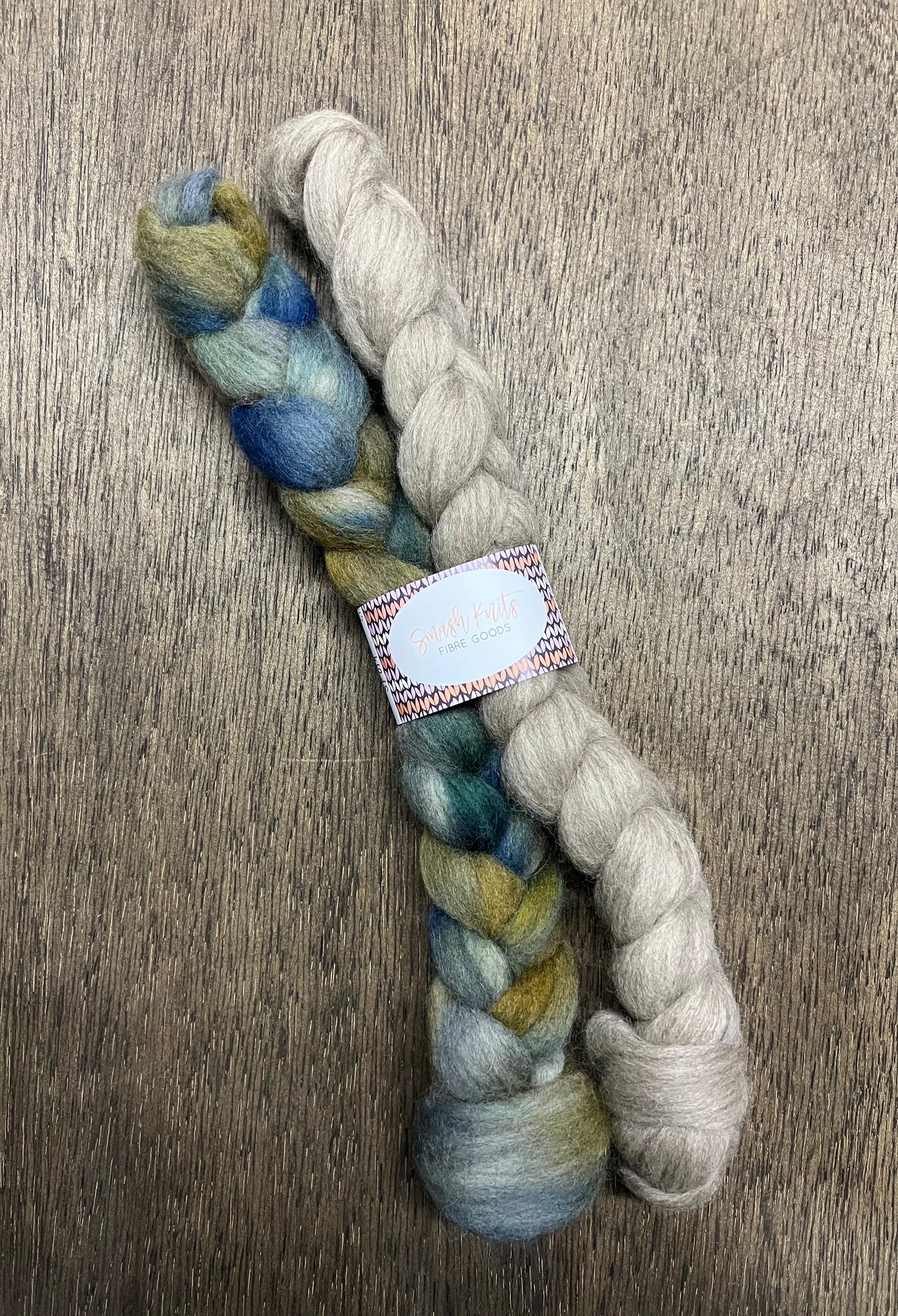 Hand Dyed Spinning Fibre Corriedale Cross Roving Non Superwash 2x50 grams
