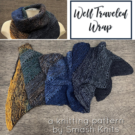 Instant Download Knitting Pattern Unisex Scarf Wrap Pattern Easy Knit Pattern