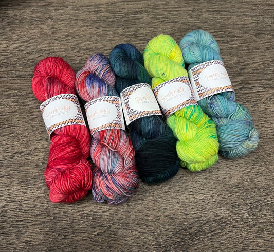 5 Skein Sweater Shawl Set - Little Mermaid Inspired