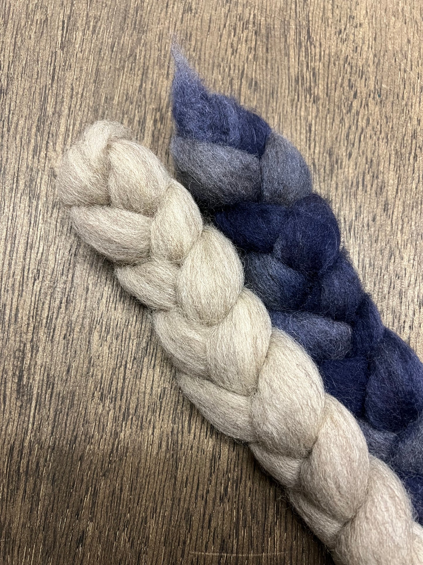 Hand Dyed Spinning Fibre Corriedale Cross Roving Non Superwash 2x50 grams