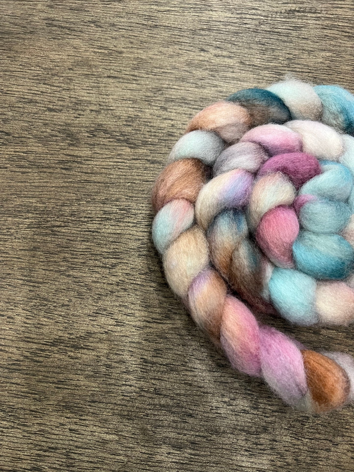 Pastels Hand Dyed Spinning Fibre BFL Top Non Superwash